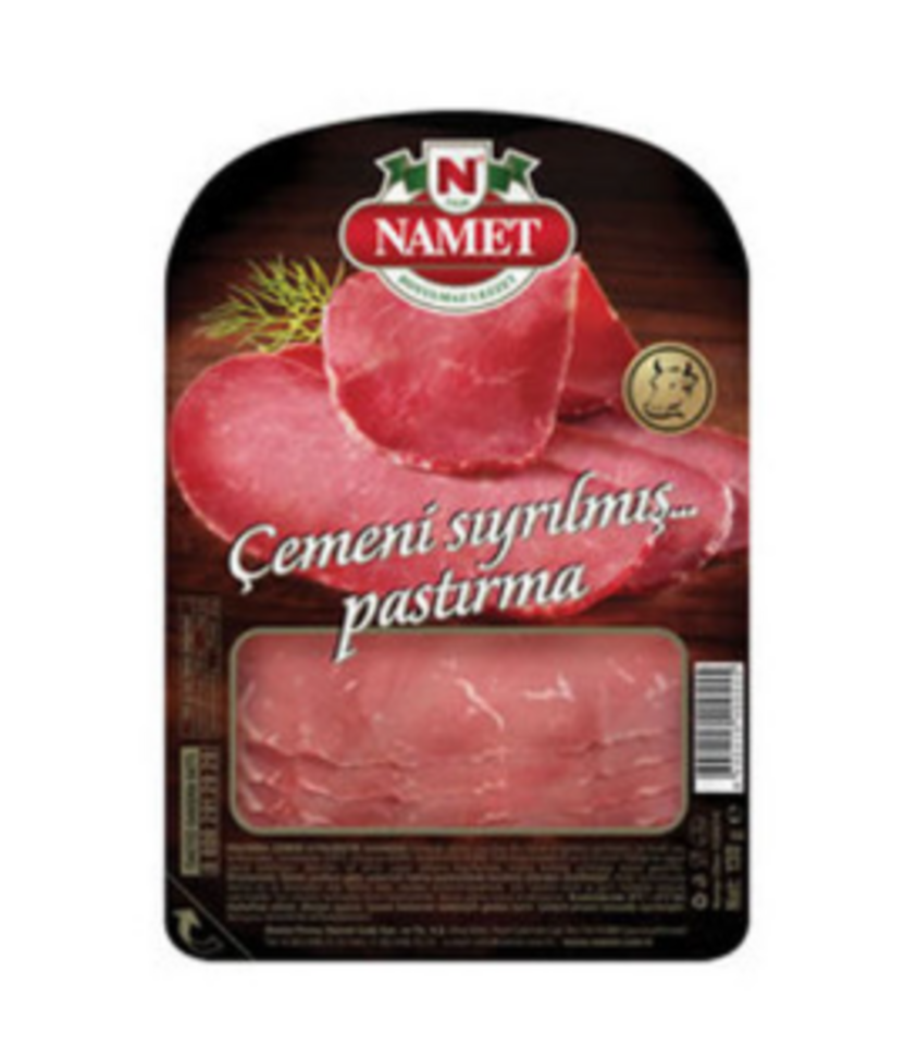 NAMET PASTIRMA 110 GR-ÇEMENİ SIYRILMIŞ